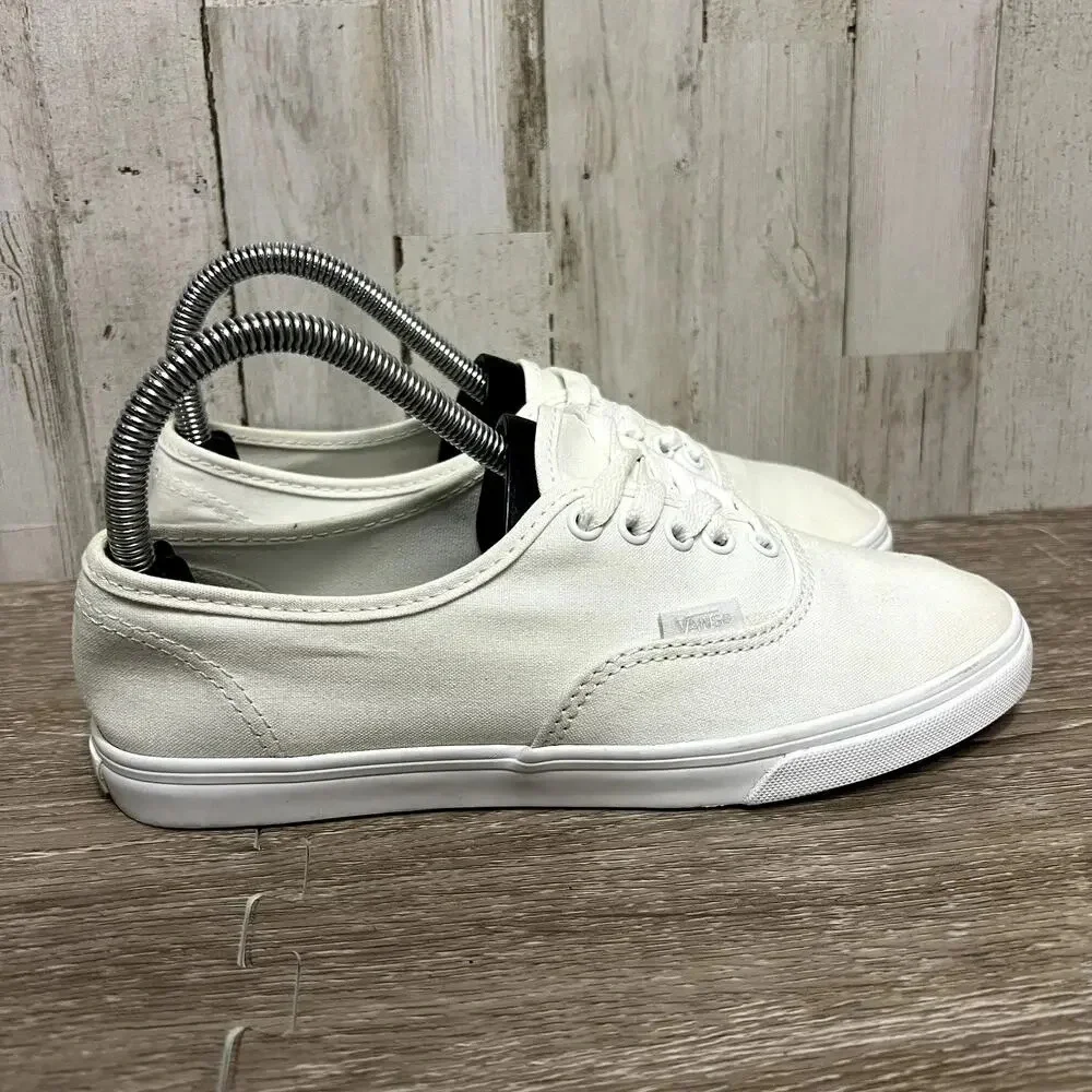 Vans Authentic Unisex Canvas Skateboarding Sneakers‎ White Mens 5/Women's 6.5